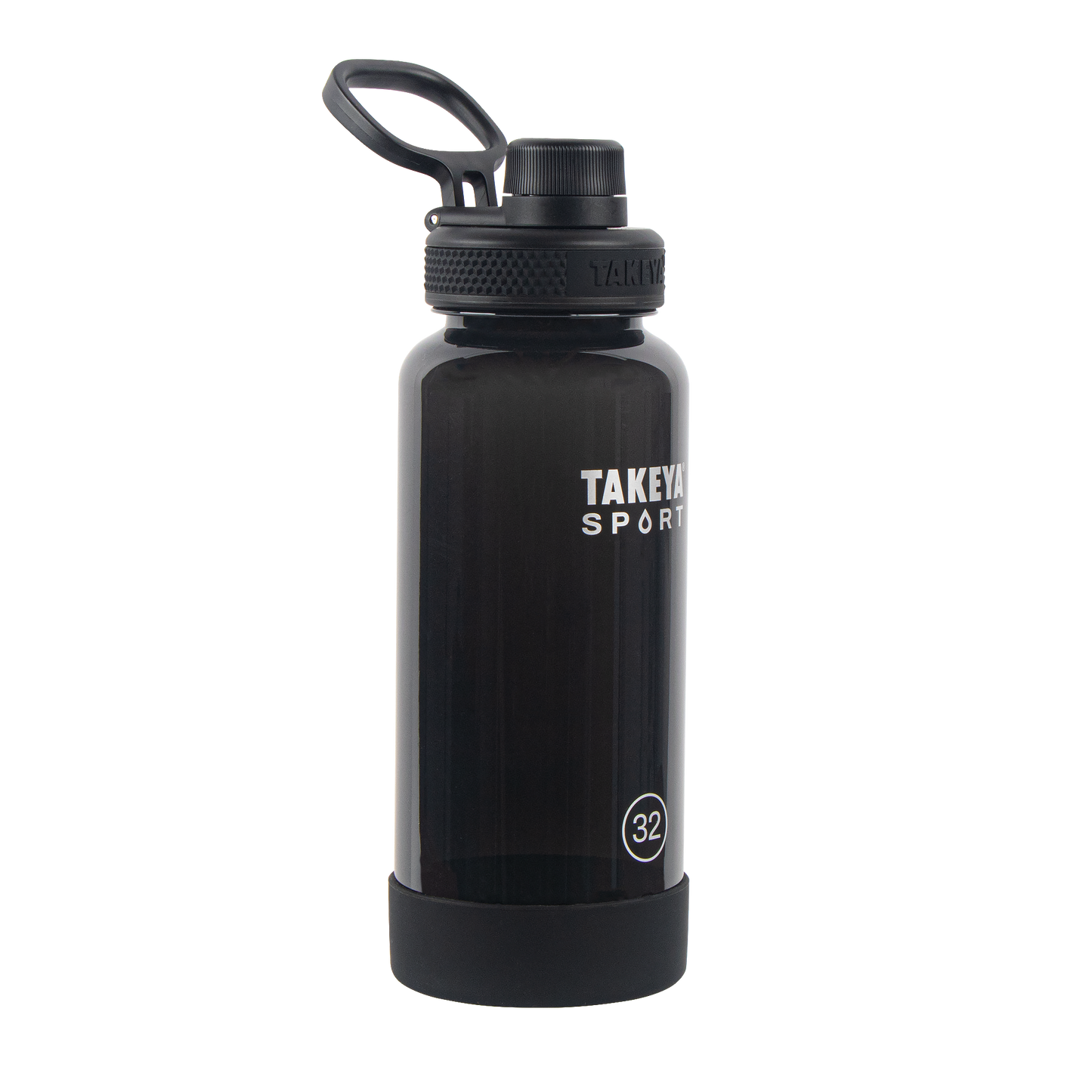 tritan-sport-water-bottle-with-spout-lid-f2 51829-TKS-Tritan-Spout-32-GrandSlamBlack-frontangle.png