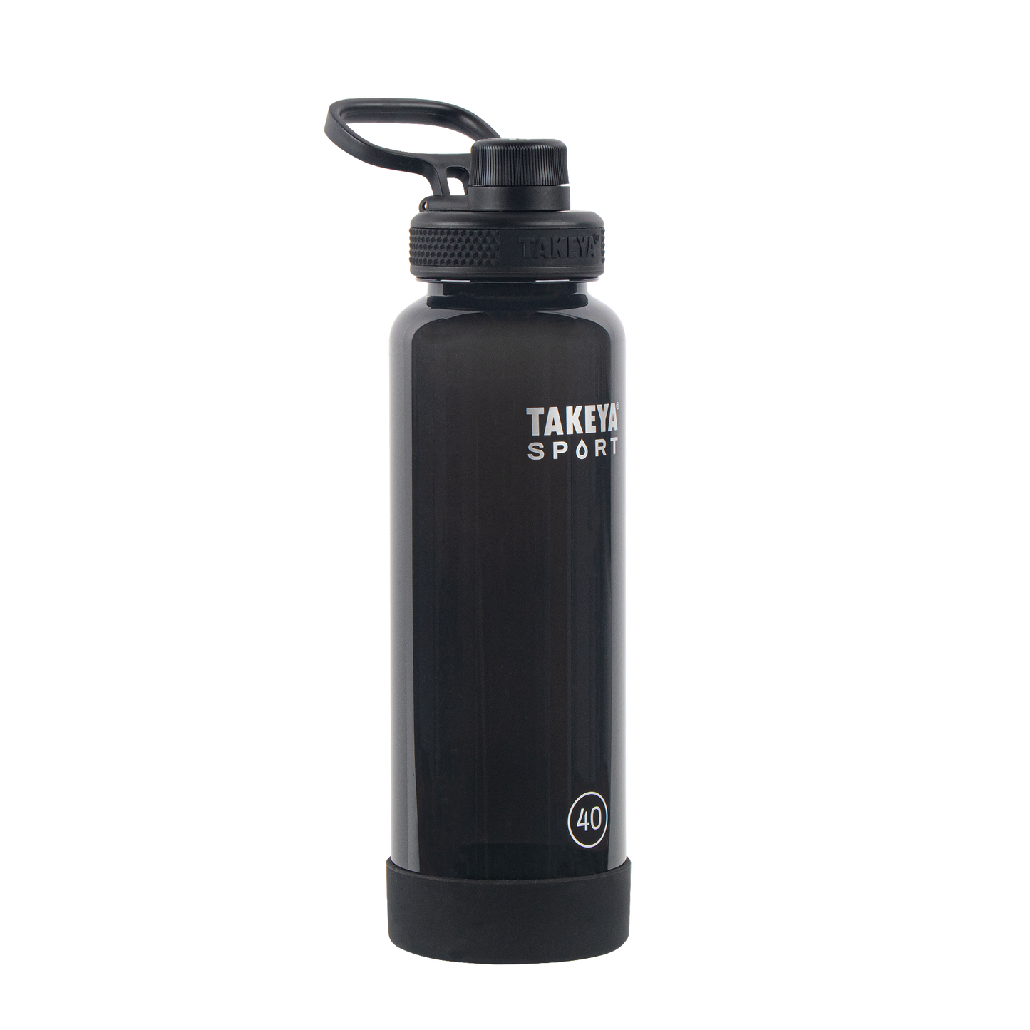 tritan-sport-water-bottle-with-spout-lid-f2 52023-TKS-Tritan-Spout-40-GrandSlamBlack-frontangle.png