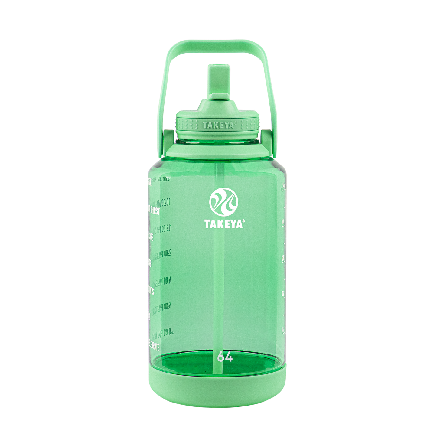 tritan-motivational-water-bottle-with-straw-lid-e3 54101-Tritan-Straw-Motivational-64-PistactioGreen-front.png