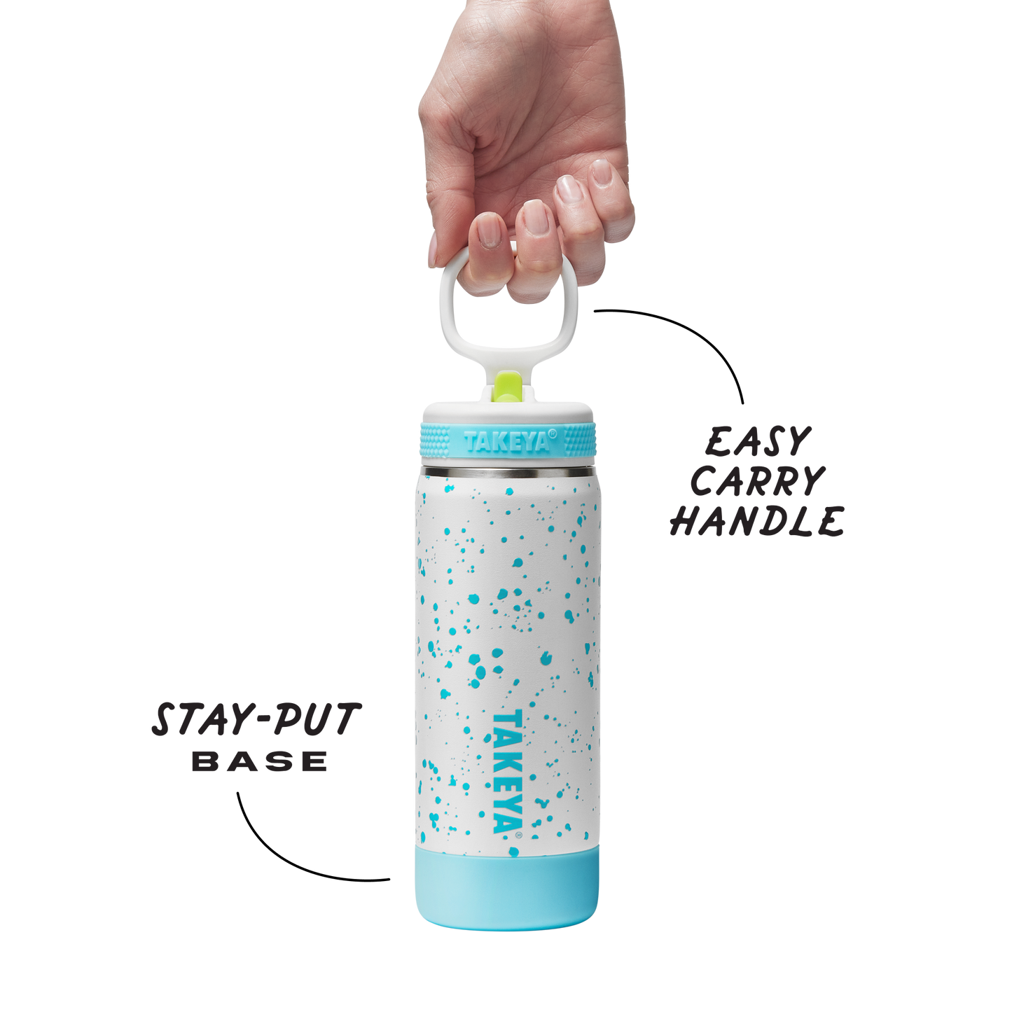 glow-in-the-dark-sport-kids-water-bottle-confetti-with-straw-lid-r6 TKS_SP25_CoreKidsGIDConfetti_StwBtl_CloudGlow_18oz_51368_v3_sRGB-Callout.png